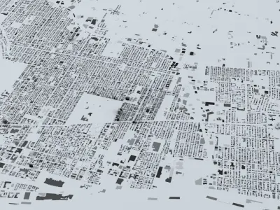 Montreal Streets and Buildings 3D model