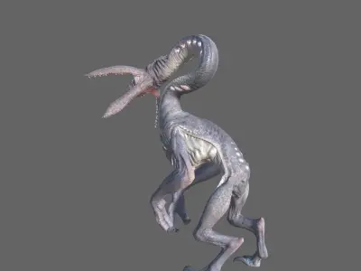 Alien Hunter Low-poly 3D model