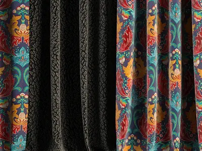 Curtain Set 88 3D model