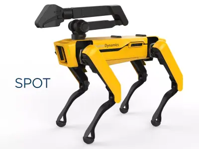 Boston Dynamics Spot Handle Yellow 3D model