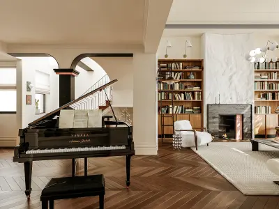  villa interior scenes 3D model get