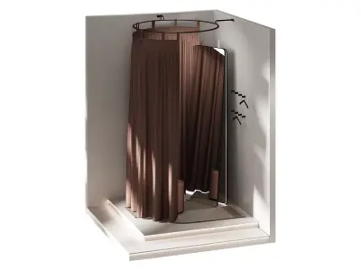 Fitting room 3D model