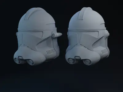 Phase 2 Clone Helmets Vent Cuts one-twelfth Scale 3D print model