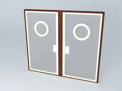 dfg door with two doors Free 3D model