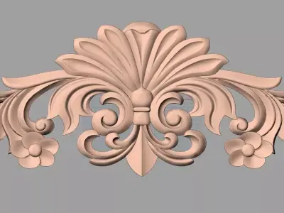 European furniture 3D relief models for CNC wood engraving E246 3D model