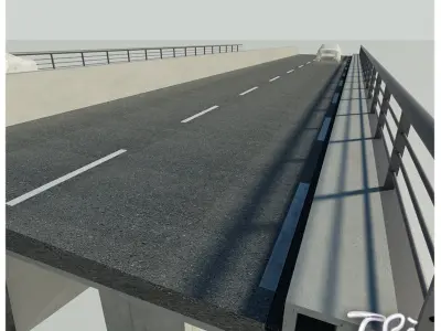 HIGHWAY VIADUCT SECTION 3D model