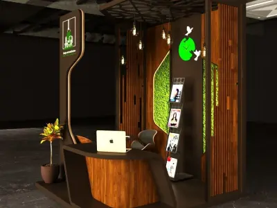 exhibition stand 3D model