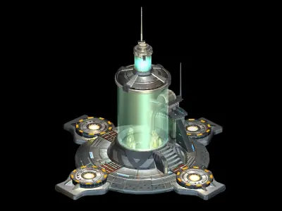 Machinery - Spacecraft - Functional Objects 05 3D model