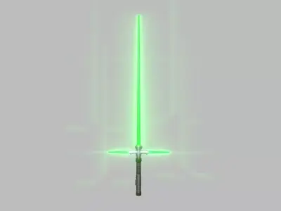Star Wars Lightsaber Crossguard 04 Green - SciFi Weapon Low-poly 3D model