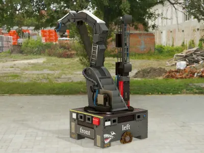 Stretch Robot Boston Dynamics Low-poly 3D model