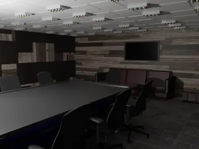 Conference Room  Low-poly 3D model
