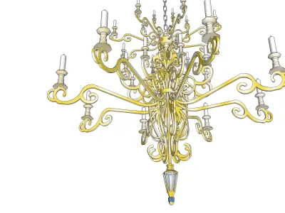 chandelier 02 3D model