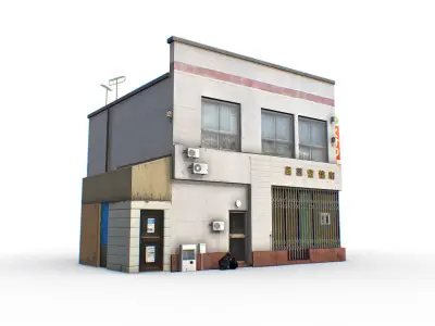 Tokyo House 006 Low-poly 3D model
