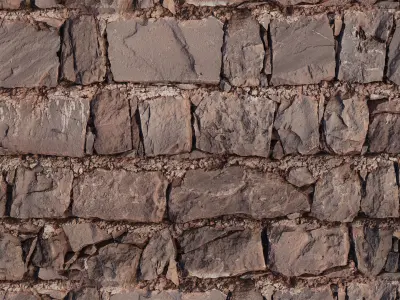 Old Stone Wall PBR  Texture