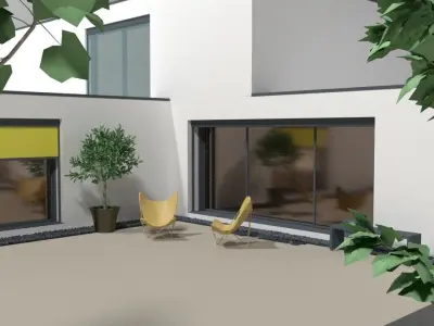 Villa S modern house 3D model