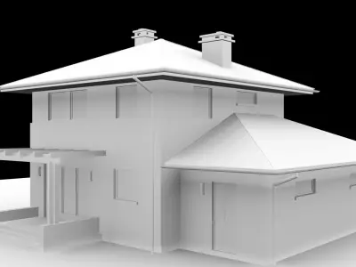 1  BHK  DUPLEX  HOUSE 3D model