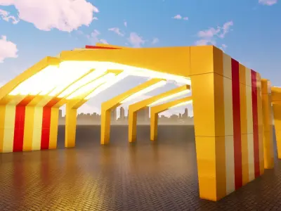 Sci Fi Gate 3D model