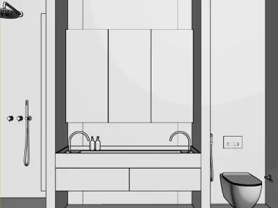 Bathroom 3D model 35
