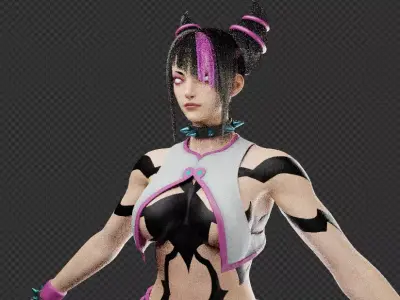 Juri Han -Street fighter 6- 3D model