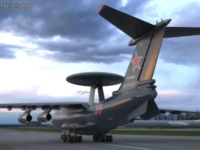  Beriev A 100 Rigged for Maya 