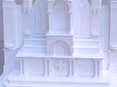 Large Gothic Altar 3D model