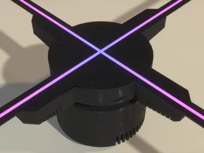 Wi-Fi 3D Hologram LED Fan Projector 3D model