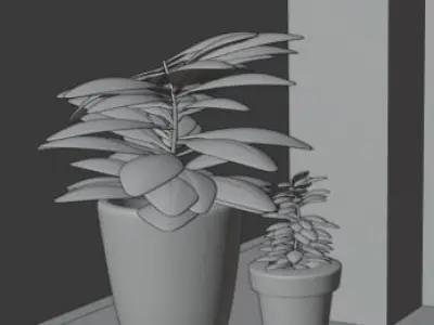 Cartoon house Low-poly 3D model 26