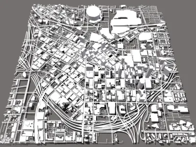 Cityscape Atlanta Georgia USA 3D model