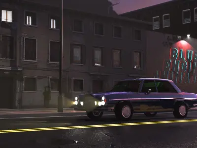 Tekstur 3D Model Lanskap Low-poly 3D model