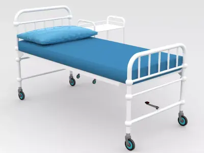Hospital Bed 3D model