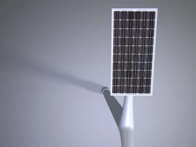 Solar Street Lamp 3D model