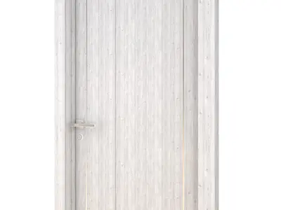 Door-076 wooden door 3D model