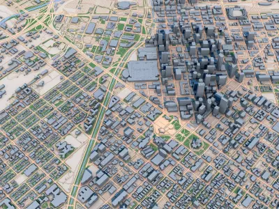 Denver City Colorado United States 3D model