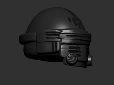 helmet high poly sculpt 3d printable ver 7 3D model 3D model 155