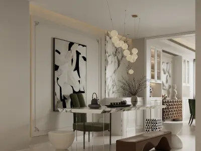 apartment interior scenes      3D model 8