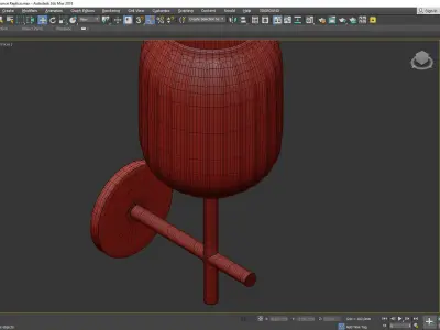 MILK MATT WALL Low-poly 3D model