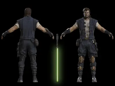 Darca Nyl Low-poly 3D model