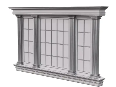 Architectural Classic Window 3D Model 18 3D model
