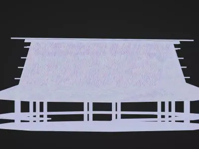 Traditional Houses - Rumah Sasadu Low-poly 3D model