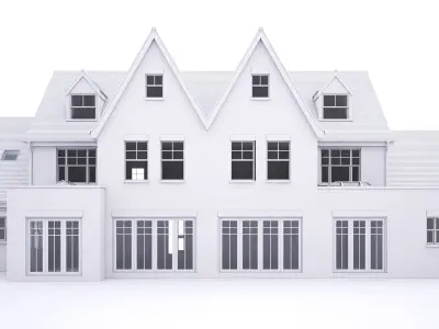 British House Wheathampstead Road 3D model