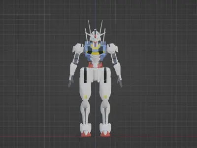 Ariel gundam 3D model