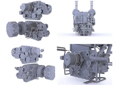  16v4000 MTU Marine Engine 