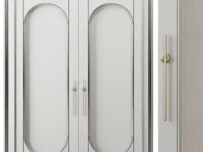 Entrance door set12 3D model