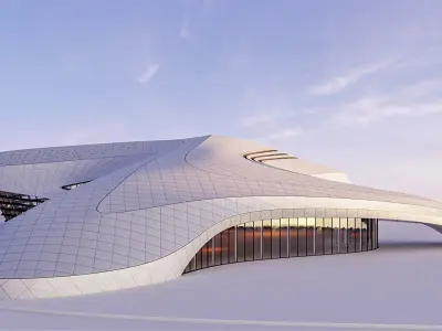 Futuristic building  50 3D model