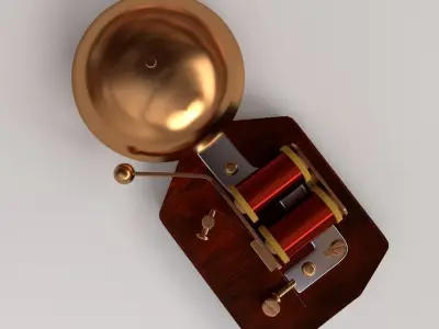 Retro Doorbell 3D model