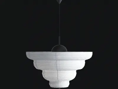 Pendant Kyoto 60 White 3D model