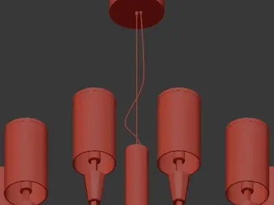 Chandelier China 3D model
