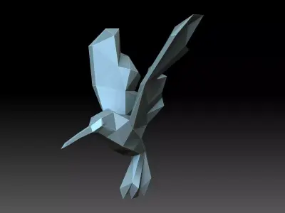 Hummingbirds sci-fi weapon 3D print model