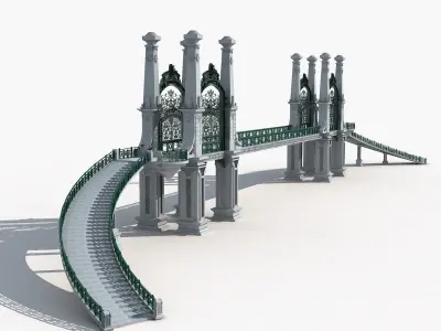 Collection of European Style Buildings 3D model