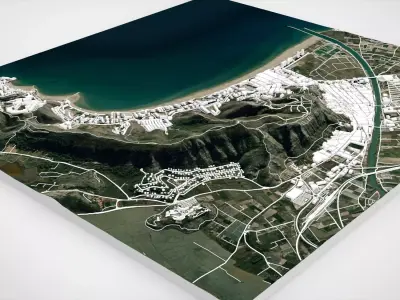 Cityscape Cullera Spain 3D model